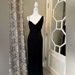 A.B.S. Stunning Full Length Black Holiday Evening Gown - M